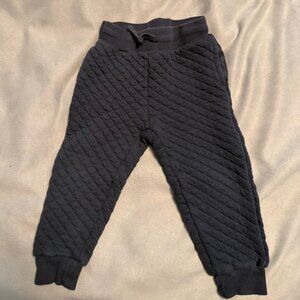Colored Organics- Navy Hoyt Quilted Jacquard Jogger- 2T